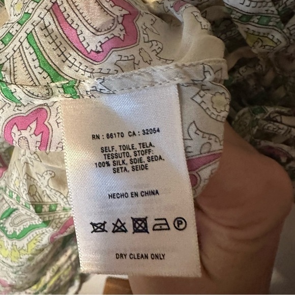 Anthropologie Leifnotes silk tank blouse. - Picture 6 of 6